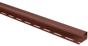 Планка "J - trim" Красно-коричневая Т-15 - 3,00м (А)